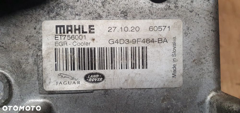 Chłodniczka spalin EGR Land Rover Discovery Sport L550 2.0 D G4D3-9F464-BA - 10