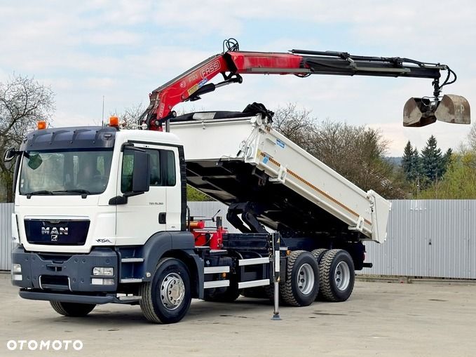 MAN TGS 26.360 * WYWROTKA 5,00 m * FASSI F135A.23 + PILOT * 6x4 * STAN BDB - 2