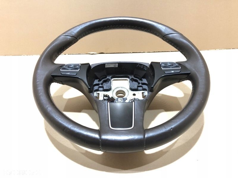 TOUAREG R-LINE KIEROWNICA SKÓRZANA 7P6419091K BRĄZ - 2