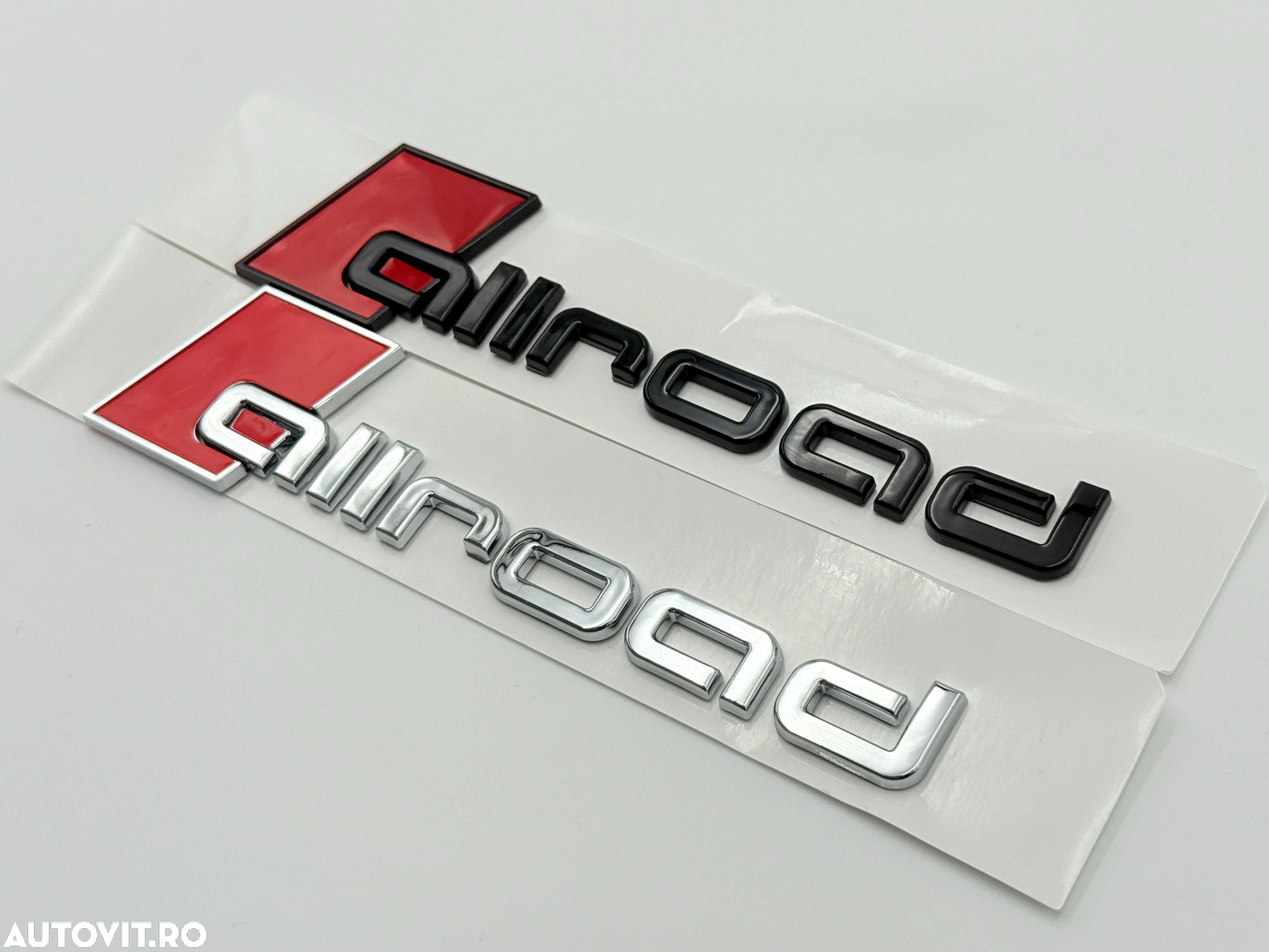 Emblema Compatibila AUDI ALLroad negru s-line - 4