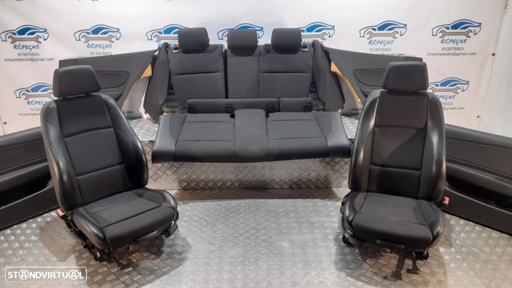 BANCO BANCOS BMW SERIE 1 E81 PACK M PELE TECIDO QUARTELA QUARTELAS AIRBAG FRENTE FRONTAL TRASEIRO TRÁS - 3