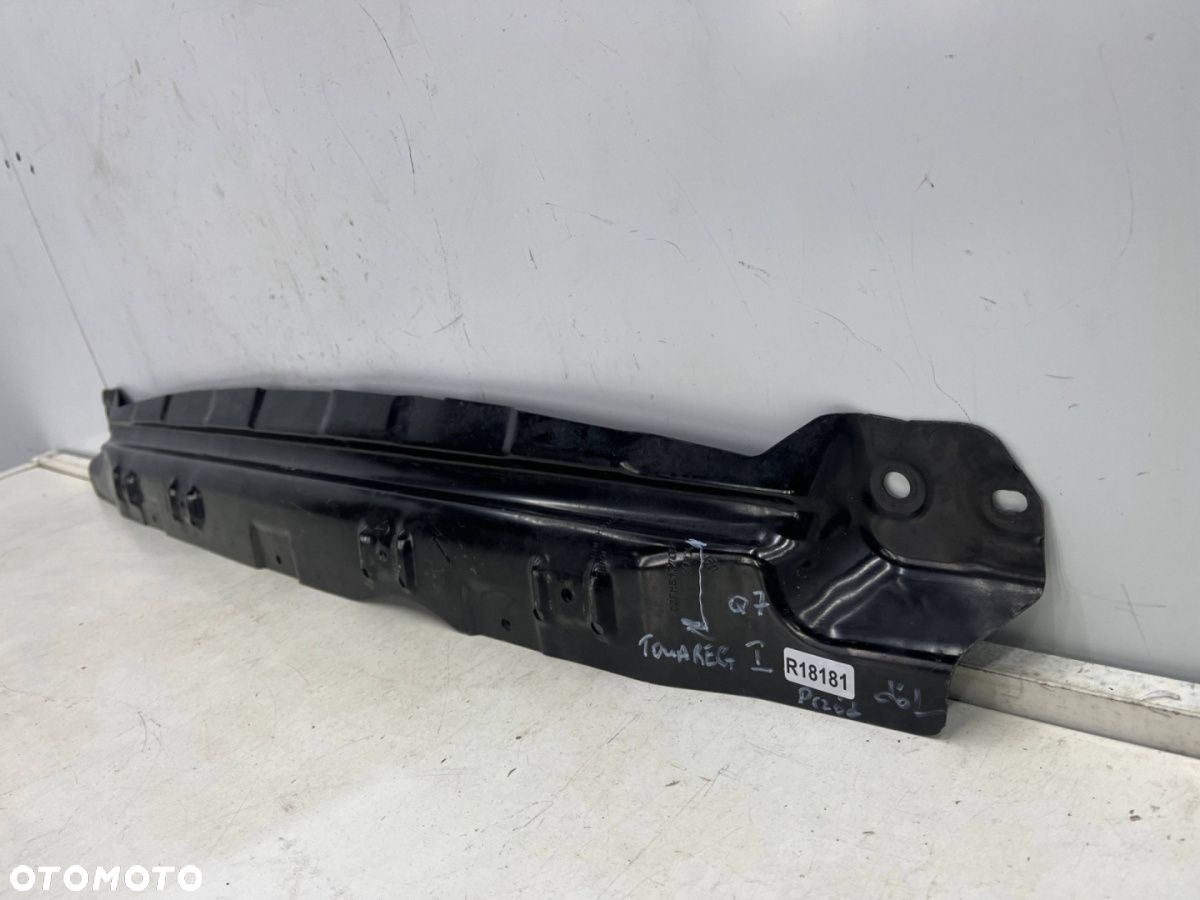 Belka zderzaka VW Touareg I 7L Audi Q7 4L 02-10r. przednie dolne wzmocnienie pod chłodnice przód - 8