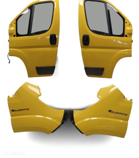 FIAT DUCATO III CITROEN JUMPER III PEUGEOT BOXER III DRZWI BŁOTNIK BŁOTNIKI PRZÓD PRZEDNIE LEWA PRAWA KOMPLETNE ORYGINAŁ - 1