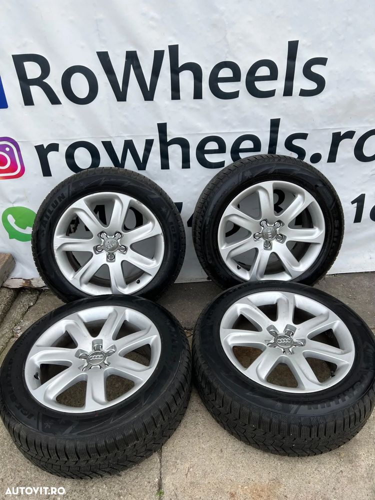 Jante Orginale AUDI R18 cu anvelope iarna jante audi cu anvelope iarna 235-55-18 impecabile - 2