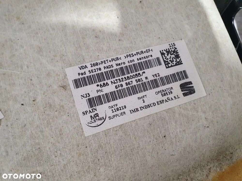 SEAT IBIZA V FR 2019r PANORAMA DACH PODSUFITKA CZARNY SUFIT 6F0867501M - 7