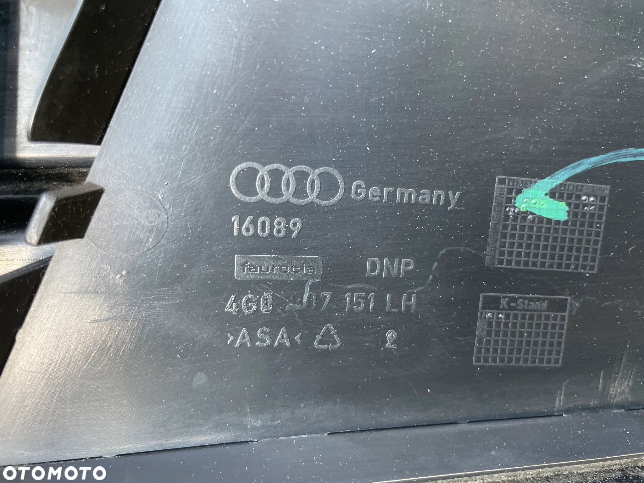 AUDI A6 C7 4G0 4G 11- ORYGINALNY ZDERZAK PRZEDNI GRILL ATRAPA POD PDC I SPRYSKI 4G0807437 4G0853653 KRATKA ZDERZAKA ZAŚLEPKA SPRYSKIWACZY - 13