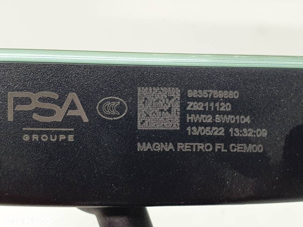 LUSTERKO WEWNĘTRZNE WSTECZNE CITROEN C5 X 9835769880 - 2