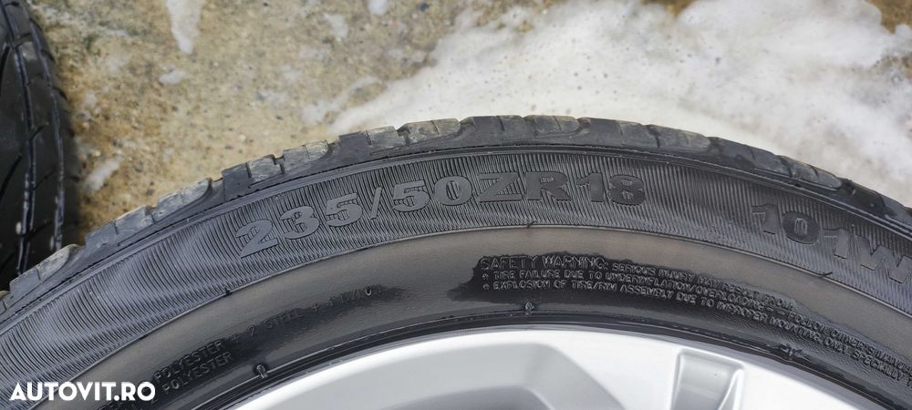 Set jante aliaj 18 cu anvelope de vara Bridgestone 235/50ZR18 - 8