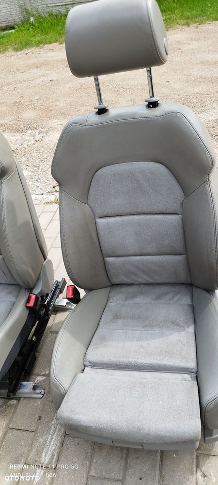 Fotel Fotele Zestaw ALKANTARA Kubełki Grzane Audi A6 C6 2.4 B Sedan 2004 rok Części Blask Gołdap - 3