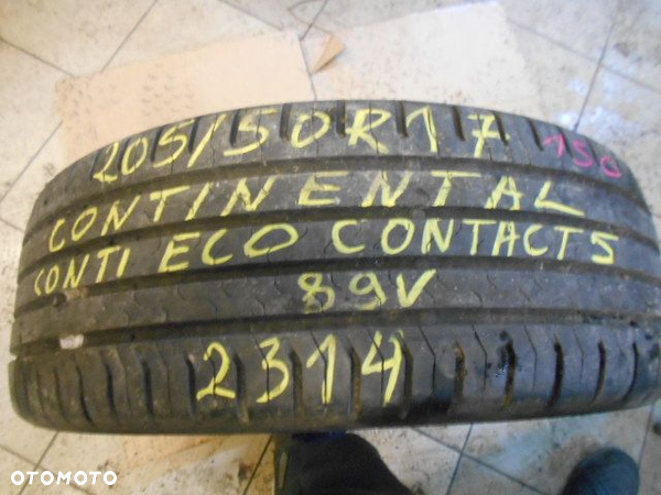 Opona pojedyńcza 205/50r17 continental conti eco contact 5 6,5mm lato