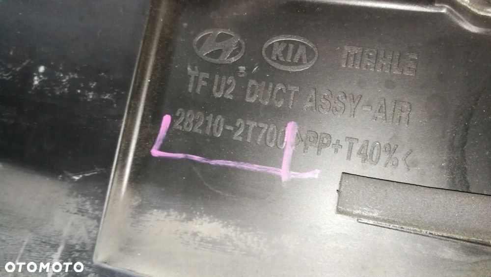 Wlot łapacz powietrza dolot 28210-2t700 1.7 CRDi Kia Optima III 10- - 4