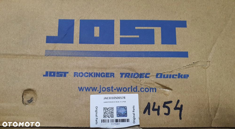 WSPORNIK RESORU WIESZAK RESORA SCHMITZ JOST NOWY DCA H=250  JAE3010506578, JAS 3020506578 - 6