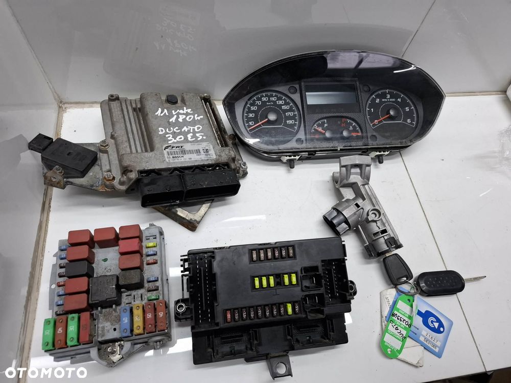 ZESTAW STARTOWY FIAT DUCATO 3,0 EURO 5 BOXER JUMPER KOMPUTER STACYJKA LICZNIK STEROWNIK - 2
