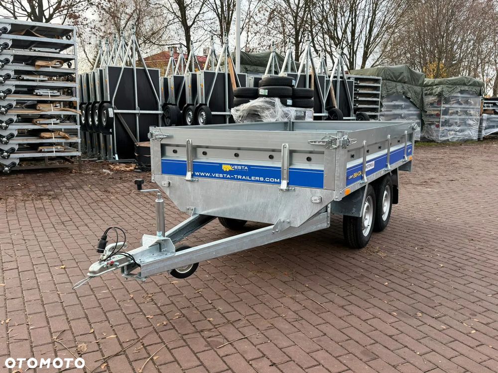 Inny Przyczepa Vesta 26HDA Hochlader  DMC 750 kg 260x150x38 2 osie spawana rama koła pod spodem - 3