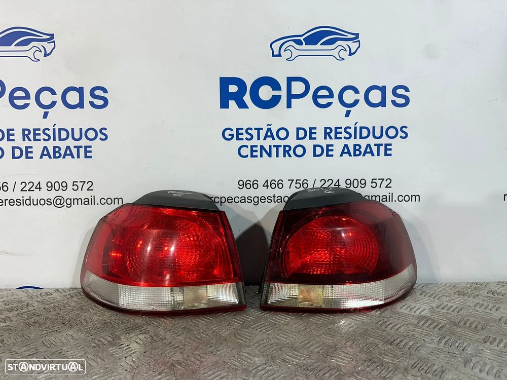 .Conjunto Farolins Tras Traseiro Direito Esquerdo Original Volkswagen VW Golf 6 Mk6 5K0945112 5K0945111 2008 a 2013 - 2