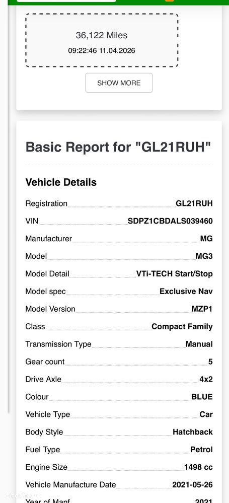 SILNIK kompl MG m63 ZS 15S4C 1.5 VTI-TECH  36 tys mil 2021 15s4g - 10