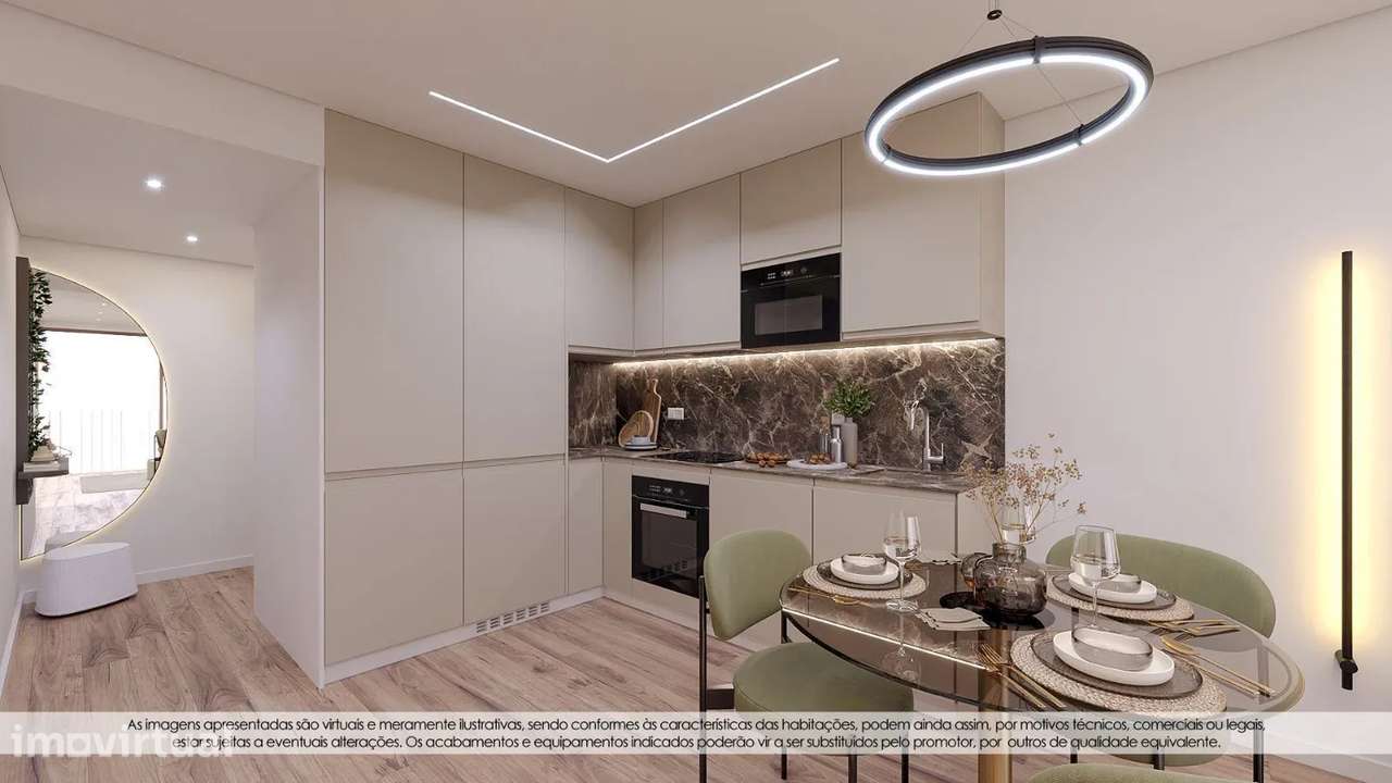 LA - Apartamento T1 Para Venda, com varanda, garagem e eficiência A+ - Grande imagem: 4/21