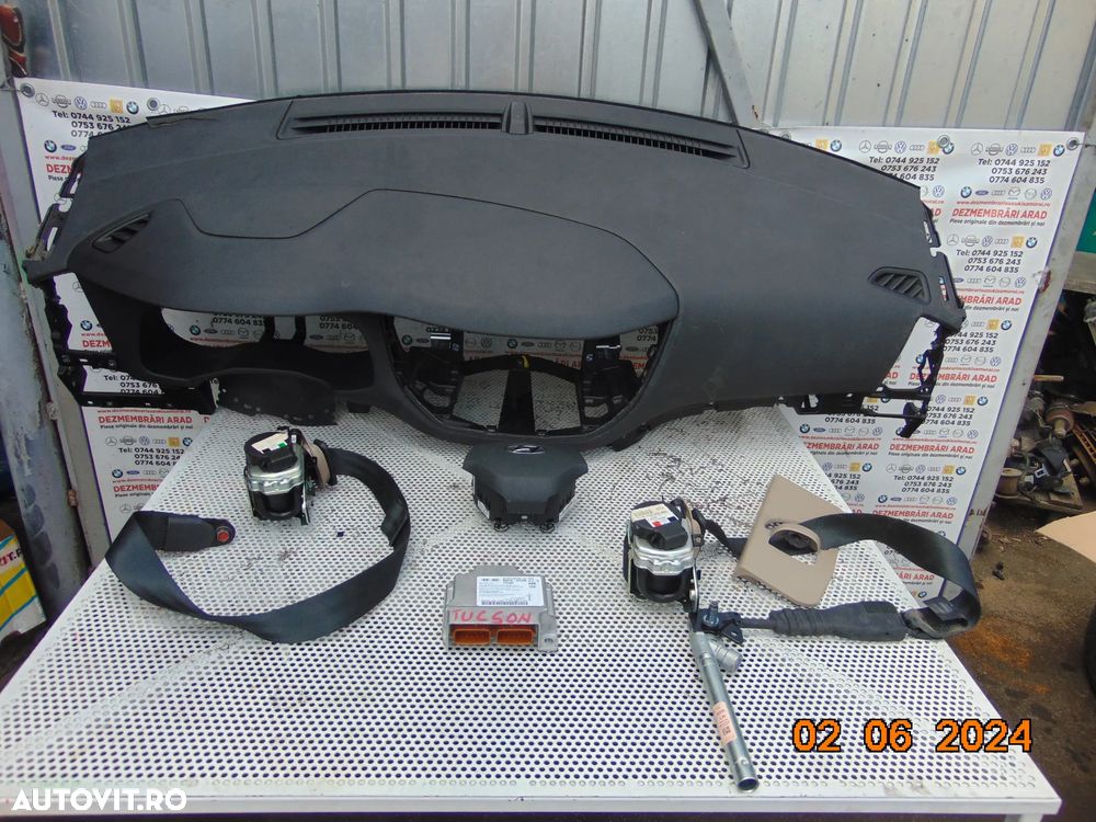 Plansa Bord hyundai Tucson 2015-2018 airbag sofer pasager modul airbag-uri - 5