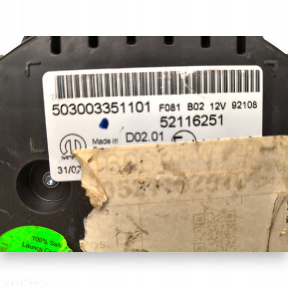 LICZNIK ZEGARY 52116251 Fiat 500X 2.0 M-JET Diesel 60 935km europa - 2