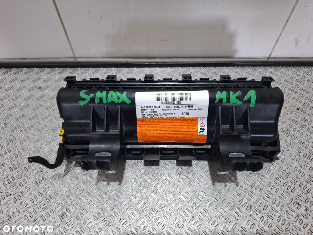 Poduszka kolanowa pasażera airbag Ford S - MAX mk1 2006 rok nr 6M21U045J76 - 4