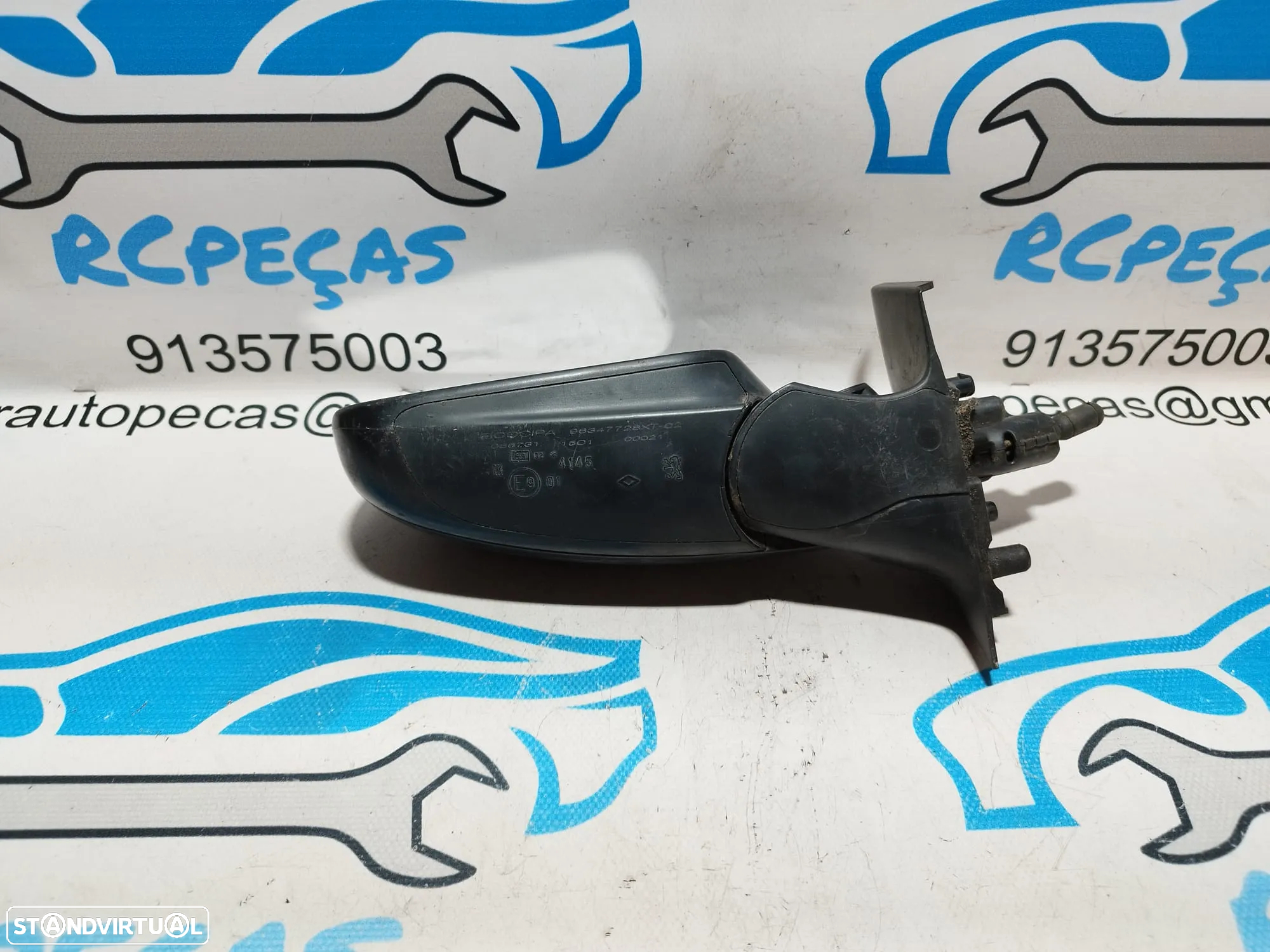 ESPELHO RETROVISOR ESQUERDO PEUGEOT 307 96347728XT ELETRICO AQUECIDO ESPELHOS RETROVISORES - 7