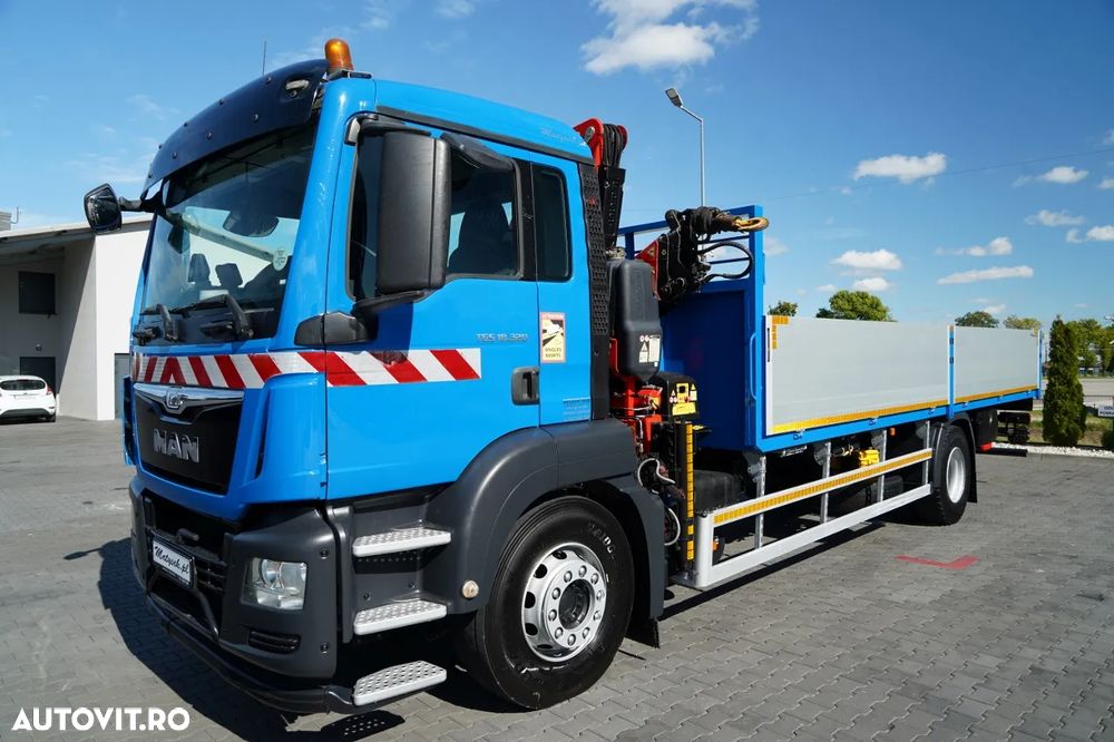 MAN TGS 18.320 / 4x2 / PLATFORMĂ - 6,8 M + FASSI F135 HDS / Rază de acțiune 8 m / PODEA REZISTENTĂ / RADIOCOMANDĂ / ROTATOARE / IMPORTAT - 10