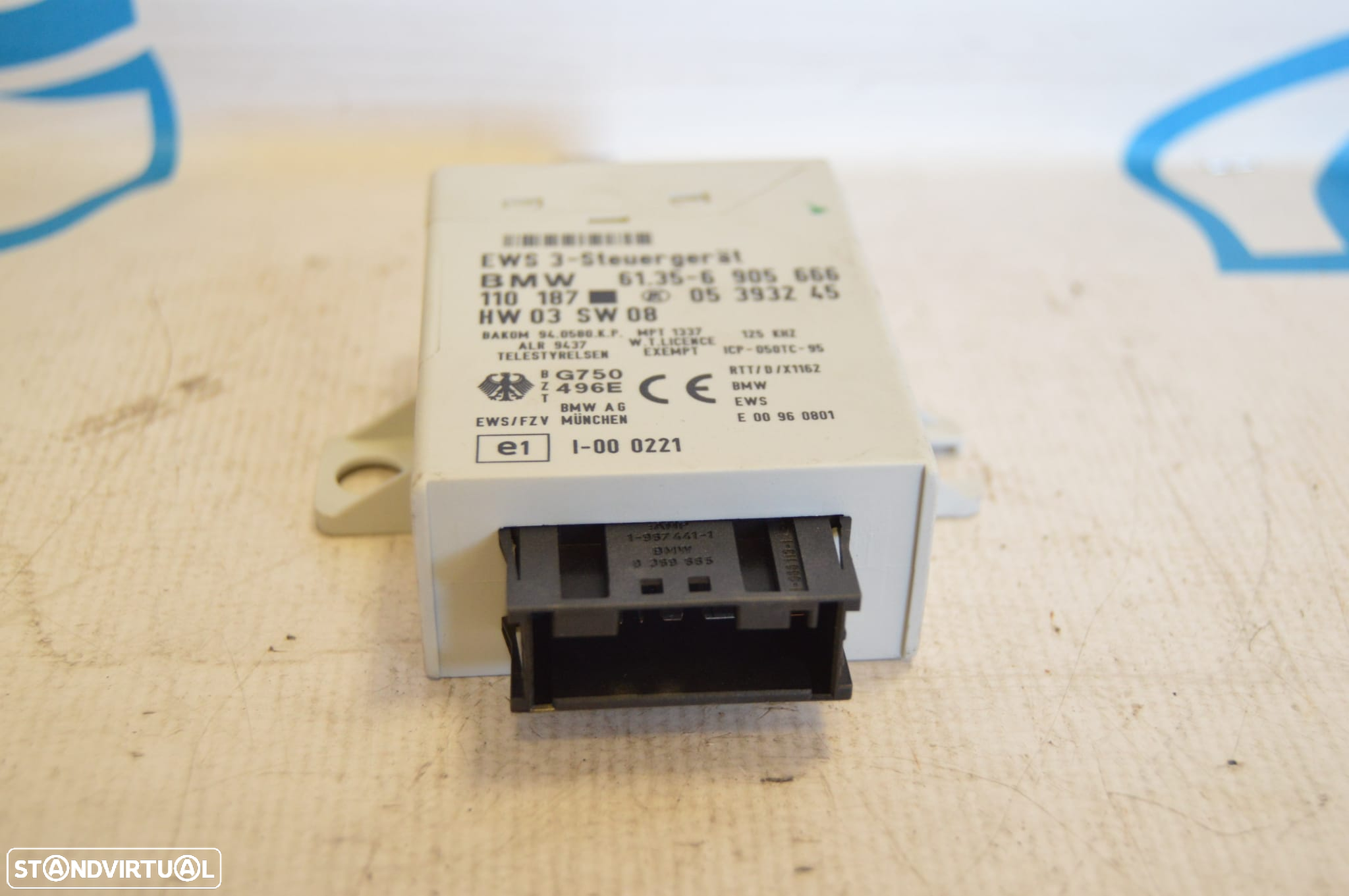 MODULO SWITCH COMANDO CENTRALINA ECU INGNICAO IGNIÇÃO IMOBILIZADOR 6905666 6135 61356905666 BMW SERIE 3 E46 325i 192CV M54B25 SERIE 5 E60 E61 - 3