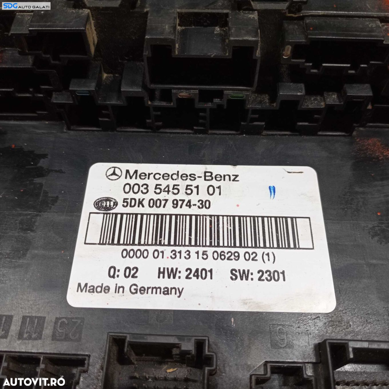 SAM Panou Tablou Sigurante Relee Mercedes Clasa C Class W203 C180 C200 C220 C270 2000 - 2007 Cod 0035455101 003 545 51 01 5DK007974-30 5DK 007 974-30 [272M5] - 4
