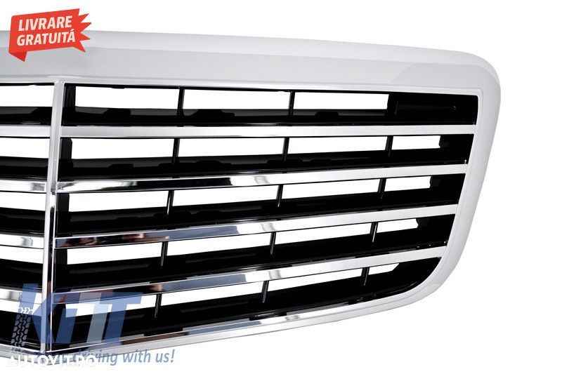Grila Centrala Mercedes E-Class W211 (2006-2009) Facelift Design - 3