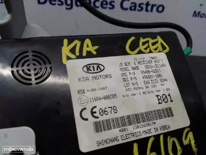 REGULADOR BCM KIA CEED 2013 -95400A2011 - 2