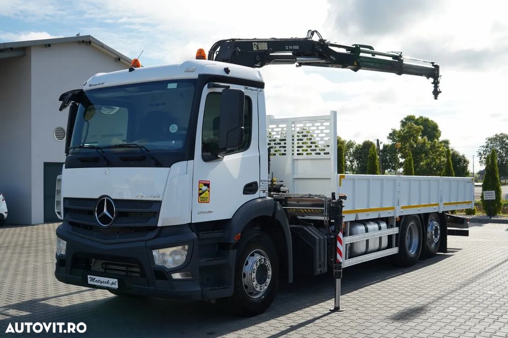 Mercedes-Benz ANTOS 2536 / 6x2 / PUNTE RIDICATĂ / PUNTE DIRECȚIE / HDS HIAB 144bs-2 Hiduo / ROTARE / TELECOMANDĂ - 4