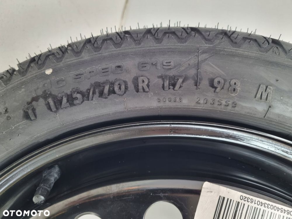 KOŁO DOJAZDOWE Opel Insignia A 125/70 R17 5x120 17X4.00B IS41 Jak nowa - 7