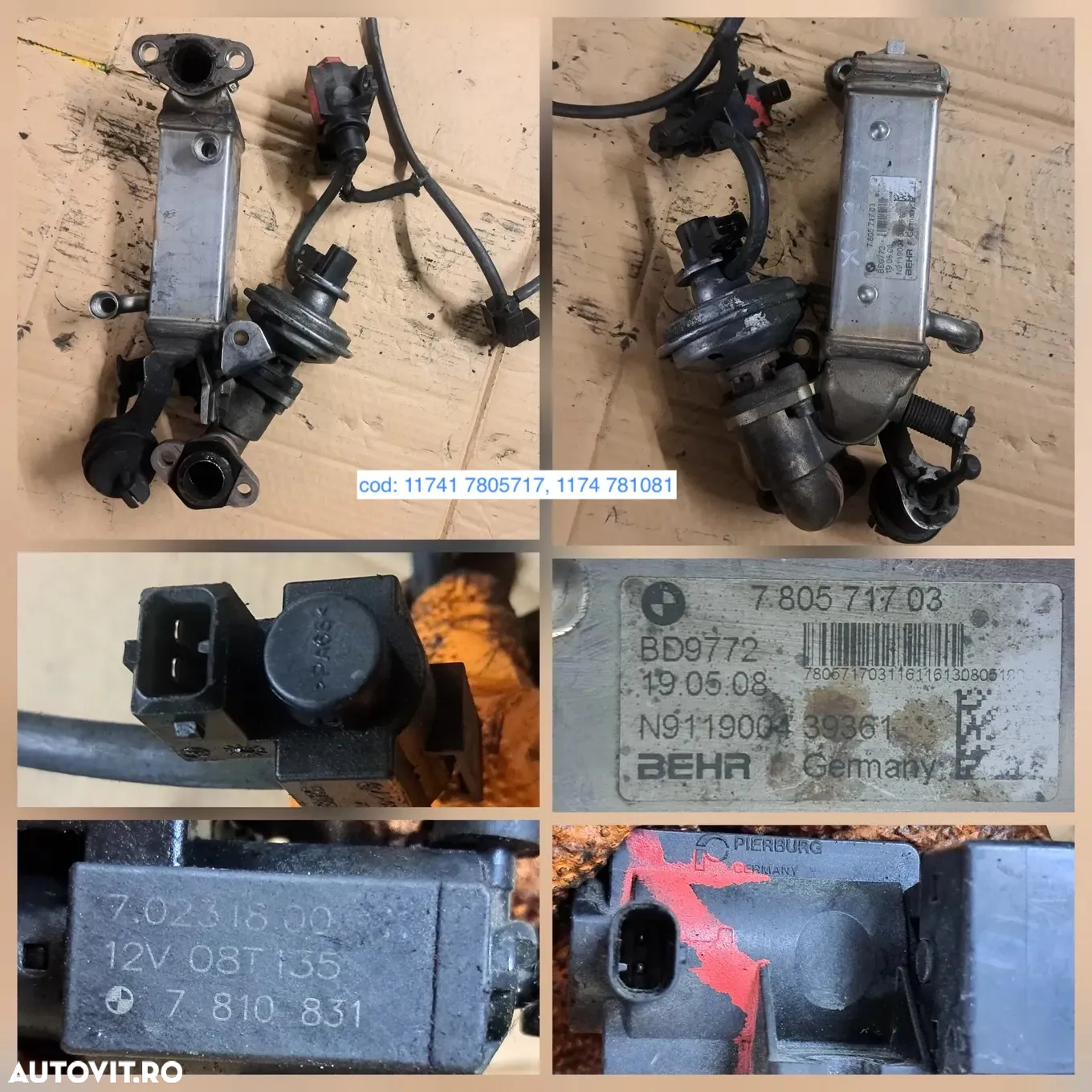 Turbina Galerie admisie Compresor Alternator  Racitor gaze EGR supapa Termoflot Pompa servo Instalatie electrica Bmw  X3 E83 X3 E83 Lci - 5