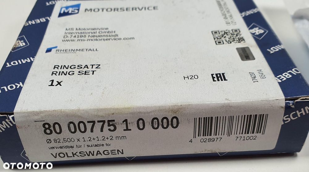 PIERŚCIENIE TŁOKA TŁOKOWE VW GOLF VI PASSAT B7 2.0 - 2