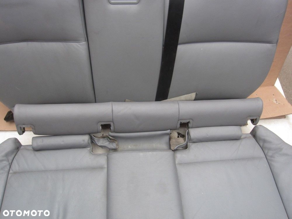 BMW 3 E46 KOMBI KANAPA TYLNA OPARCIE SZARE SIEDZISKO SZARA SKÓRA SKÓRZANY - 5