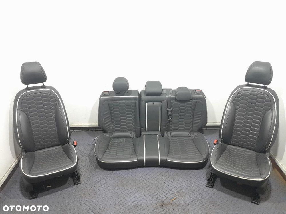 FORD MONDEO MK5 FOTELE PRZÓD KANAPA TYŁ SKÓRA BOCZKI EU VIGNALE - 2
