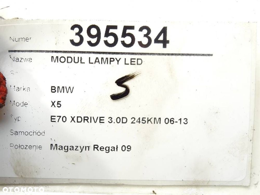 MODUŁ LAMPY LED  BMW X5 (E70) 2006 - 2013 xDrive 30 d 180 kW [245 KM] olej napędowy 2010 - 2013 - 4