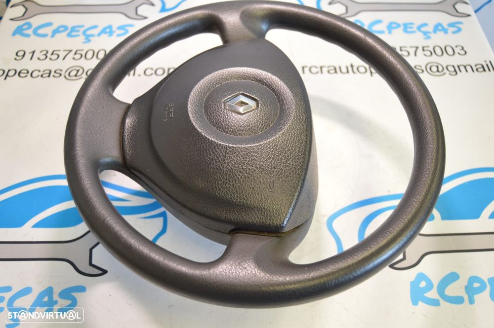 VOLANTE GUIADOR COMPLETO 484000393R 484000393 8200281627 8200281642 RENAULT MODUS PELE AIRBAG GRAND MODUS - 2