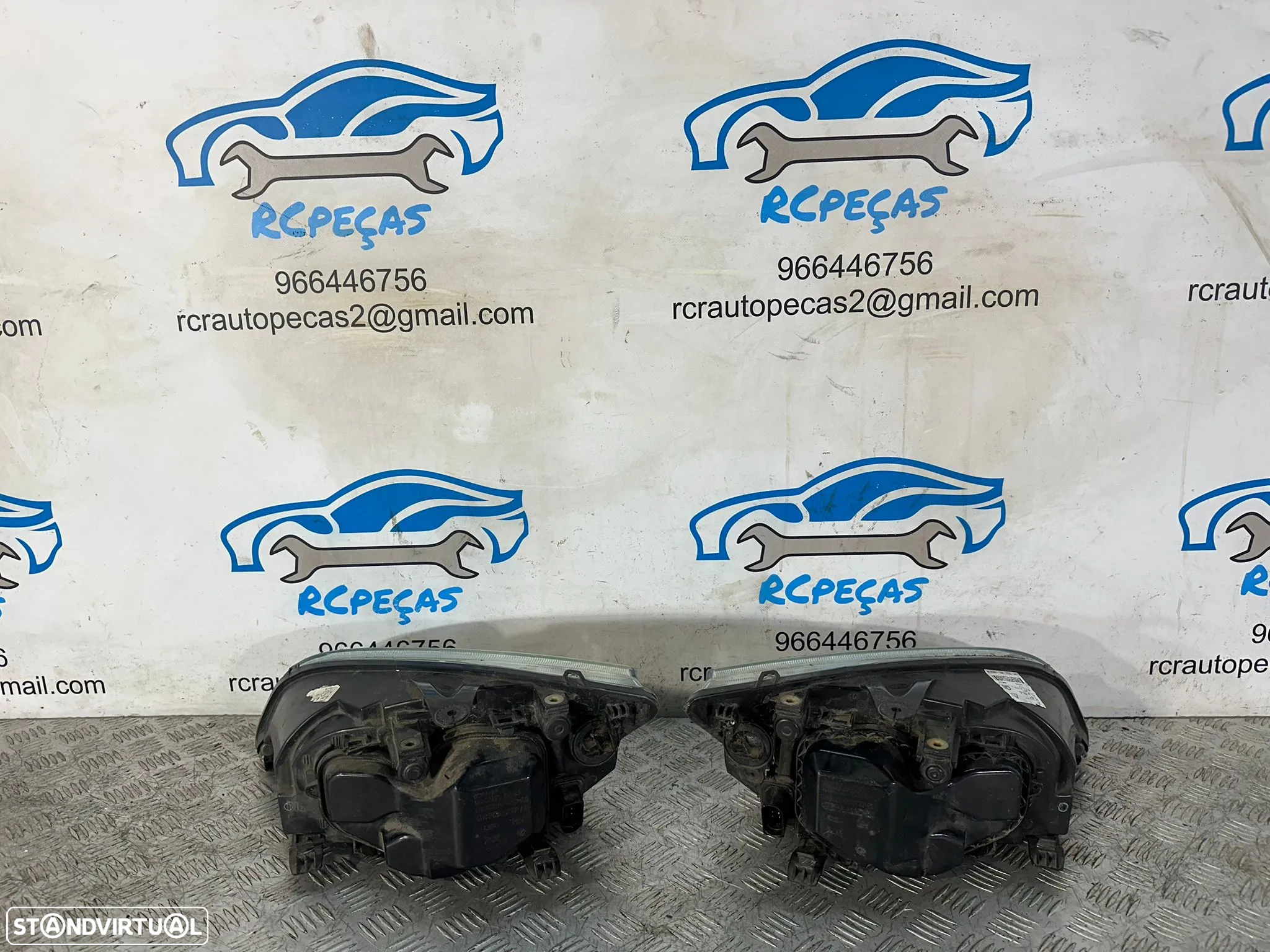.Conjunto Otica Farois Frente Frontal Esquerda Direita Ford Focus 2 Mk2 Fase 1 4M51-13099-BD 4M51-13W030-BE 2004 – 2007 - 4