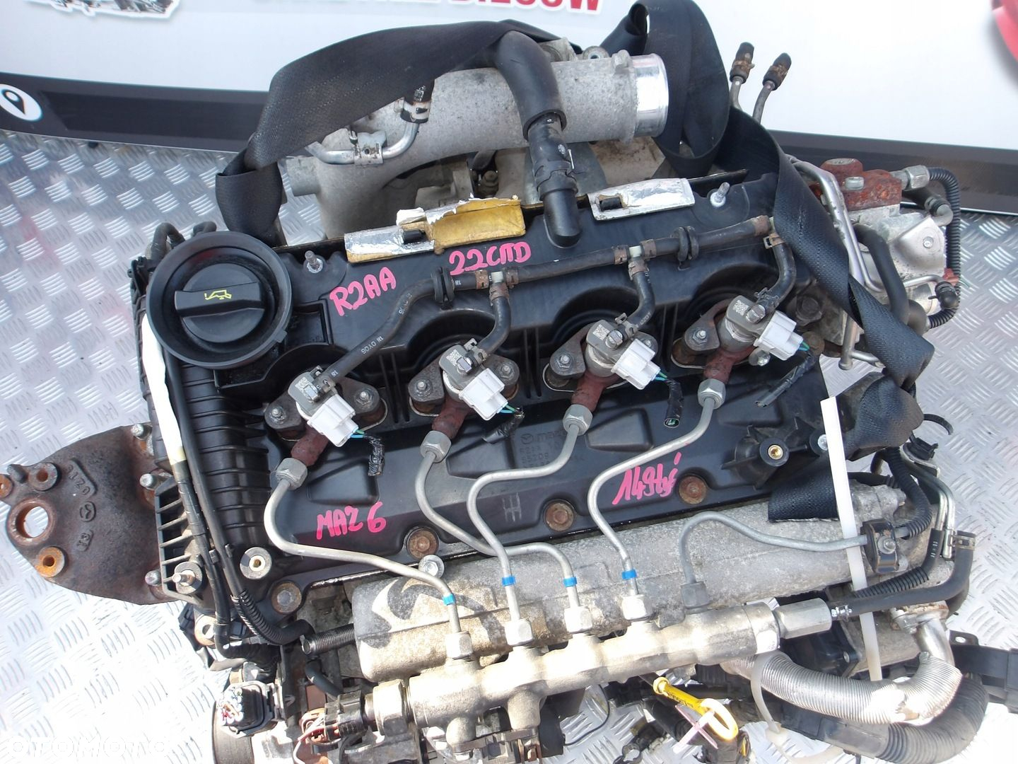 SILNIK KOMPLETNY MAZDA 6 2.2 CITD 11r. R2AA 149 TYS - 2