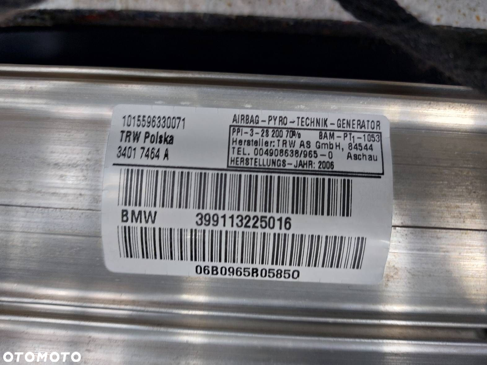 ZESTAW AIRBAG KOKPIT DESKA PASY PODUSZKI MODUŁ BMW E90 E91 - 12