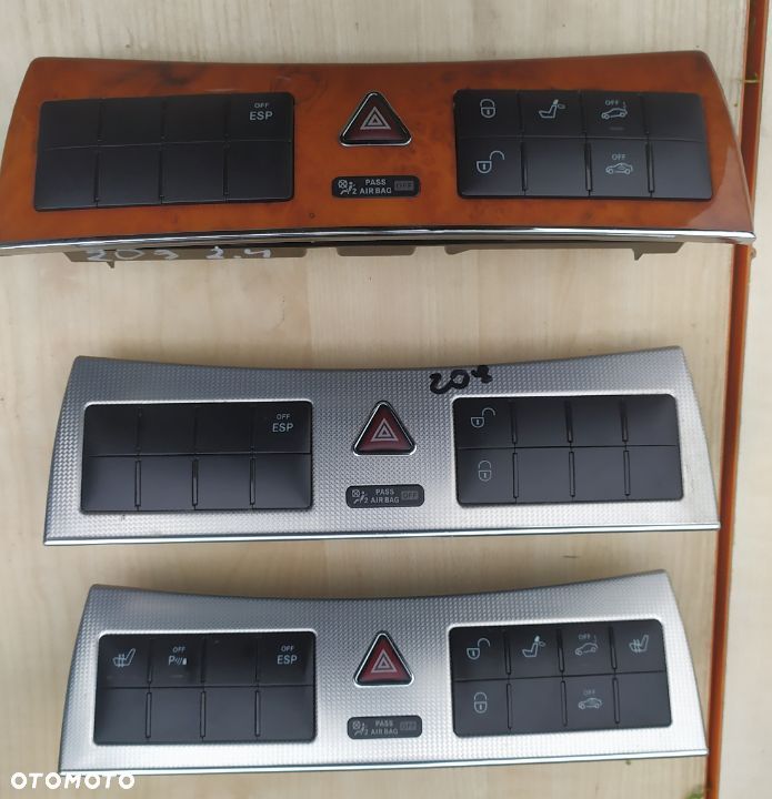 MERCEDES CLK 209 C 203 G 463 panel świateł awaryjnych dekor lift - 1