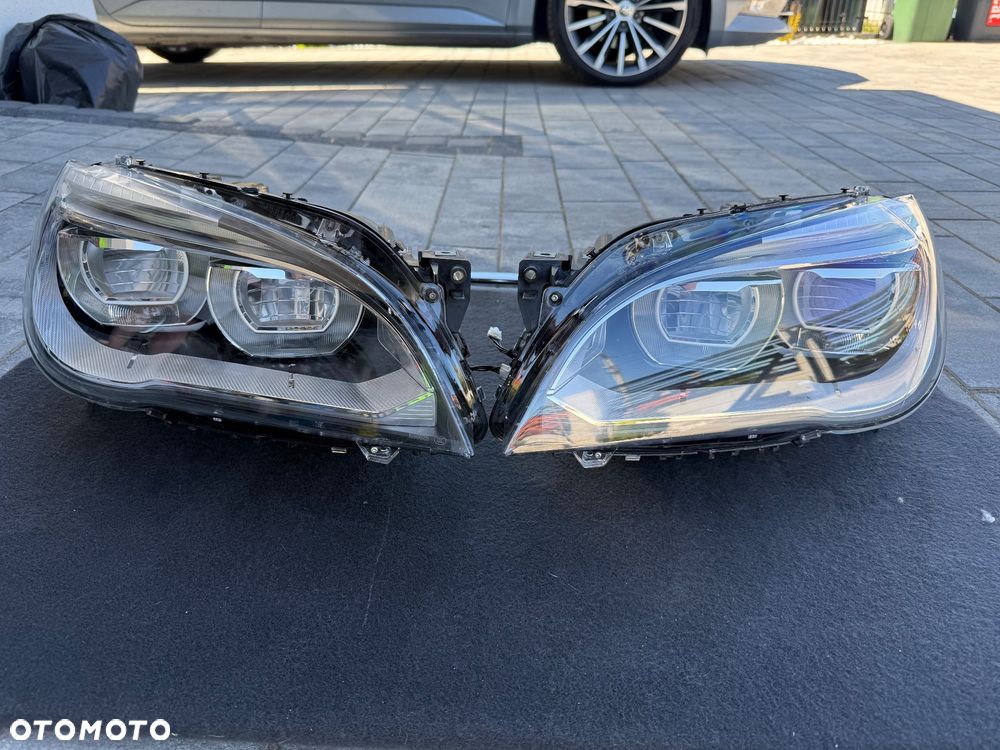 BMW oryginał seria 7 F01 F02 Adaptive Led lampa lampy reflektor przód komplet lewa prawa - 1