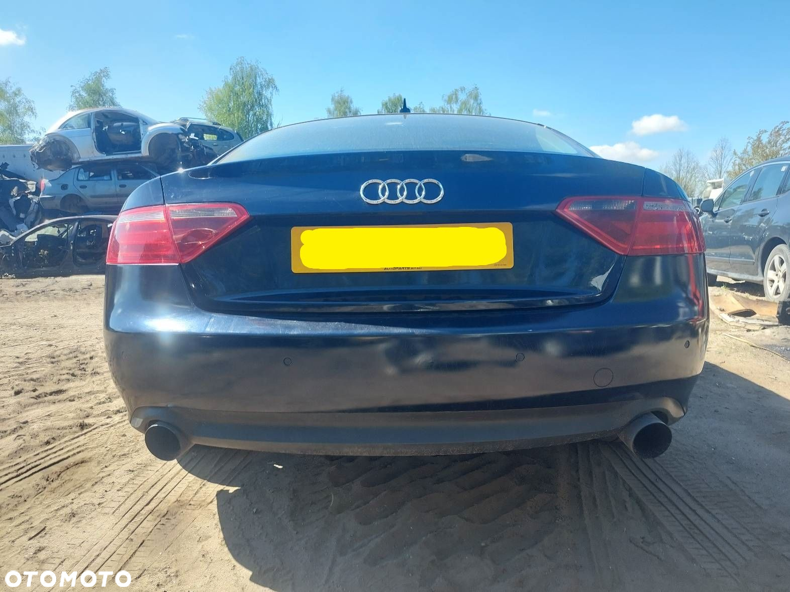 KOMPLETNY TYŁ AUDI A5 8T LZ5A UK - 2