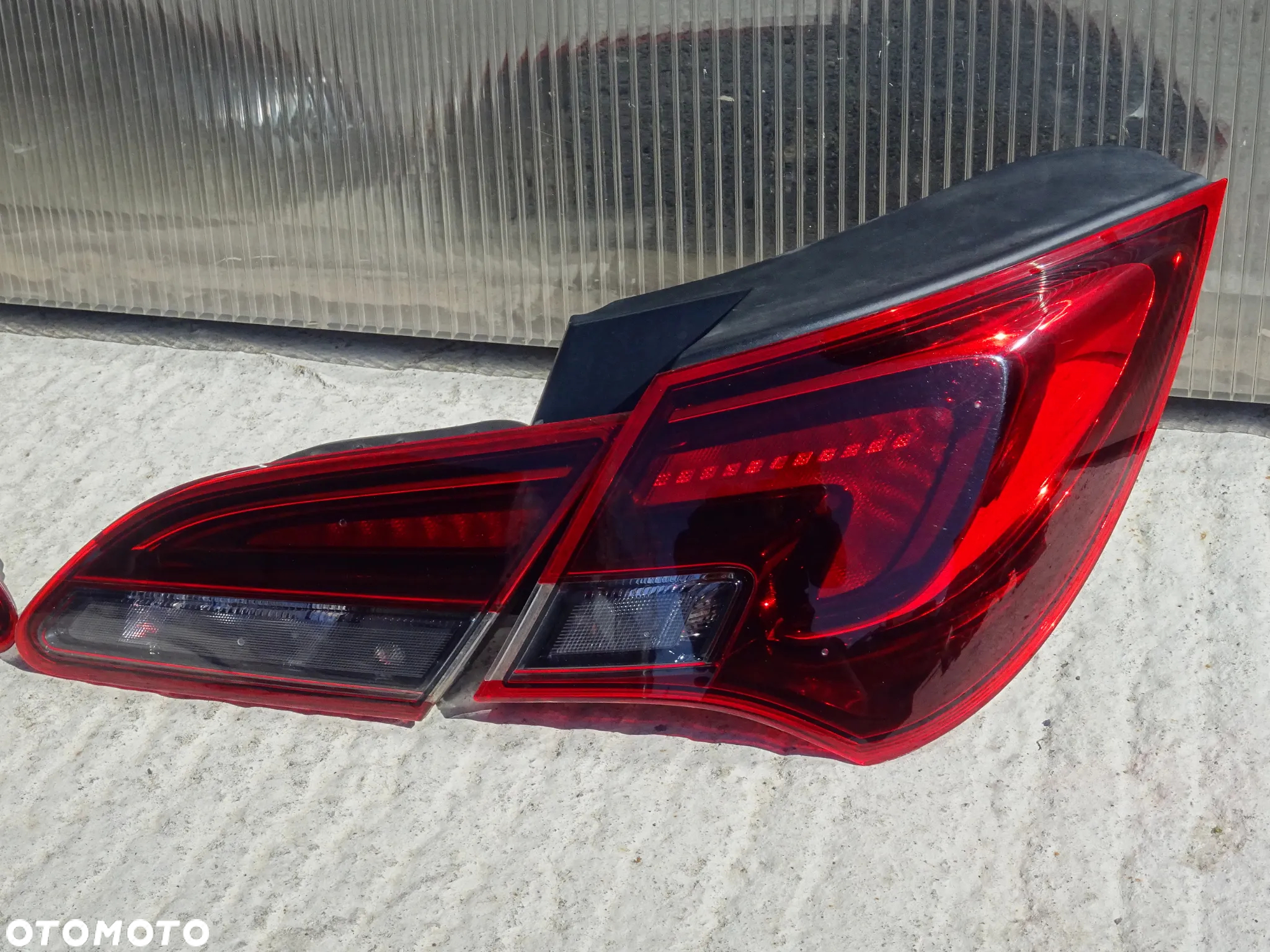 LAMPY TYŁ LAMPA TYLNA PRAWA LEWA W KLAPĘ BŁOTNIK OPEL ASTRA J OPC GTC COUPE LED - 3
