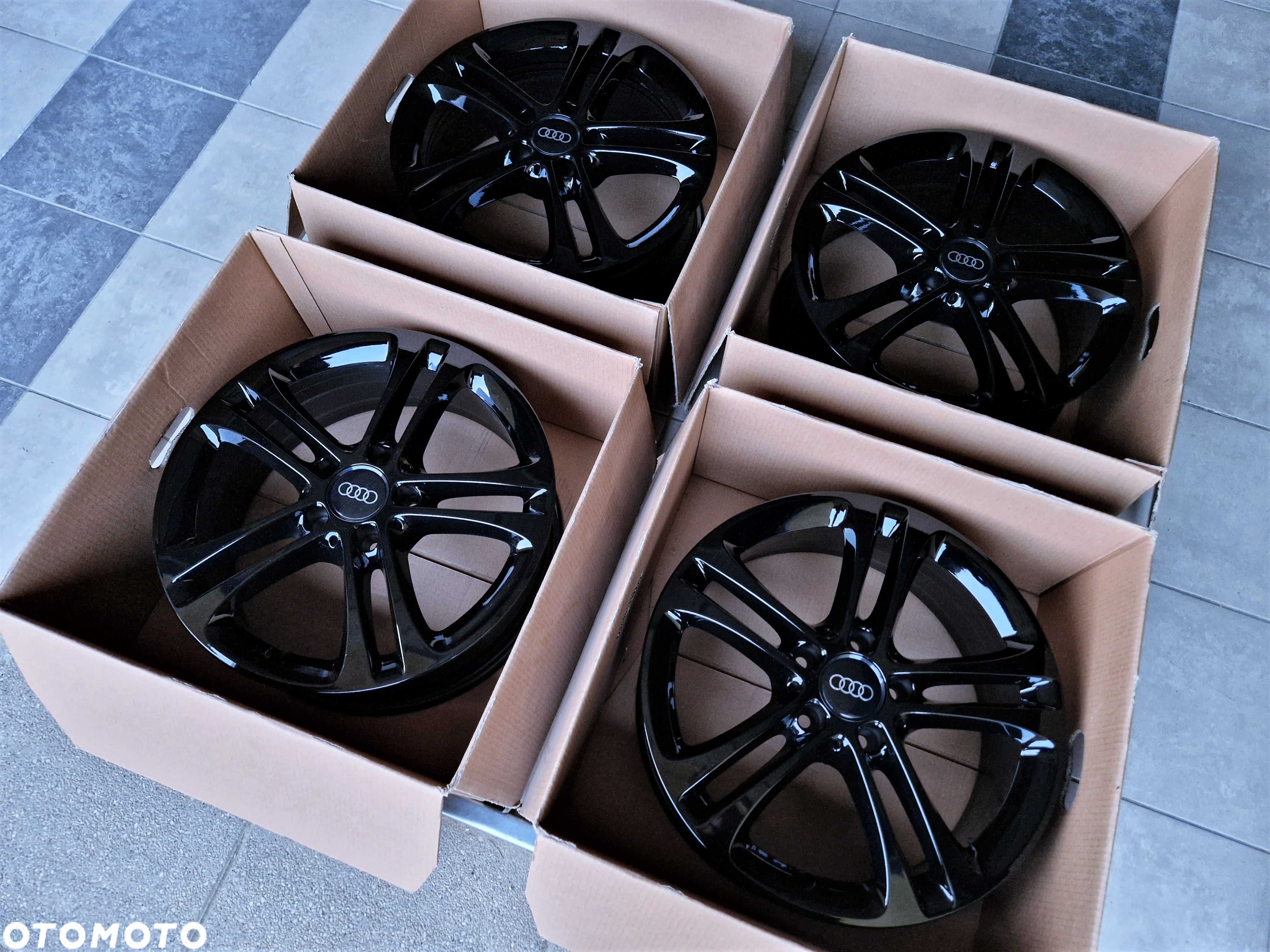 Alufelgi 17 5x112 Audi A3 A4 Q2 Q3 Seat Leon Exeo Altea Czarne ! 806# - 6