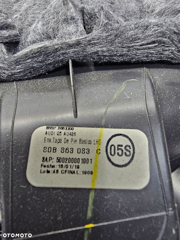 OSŁONA POD DESKE KONSOLE AUDI Q5 FY 80A 80B863083C - 3