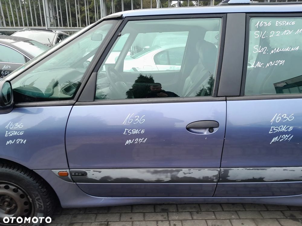 RENAULT ESPACE III DRZWI LEWE PRZEDNIE LEWY PRZÓD KOLOR: MV271 - 1