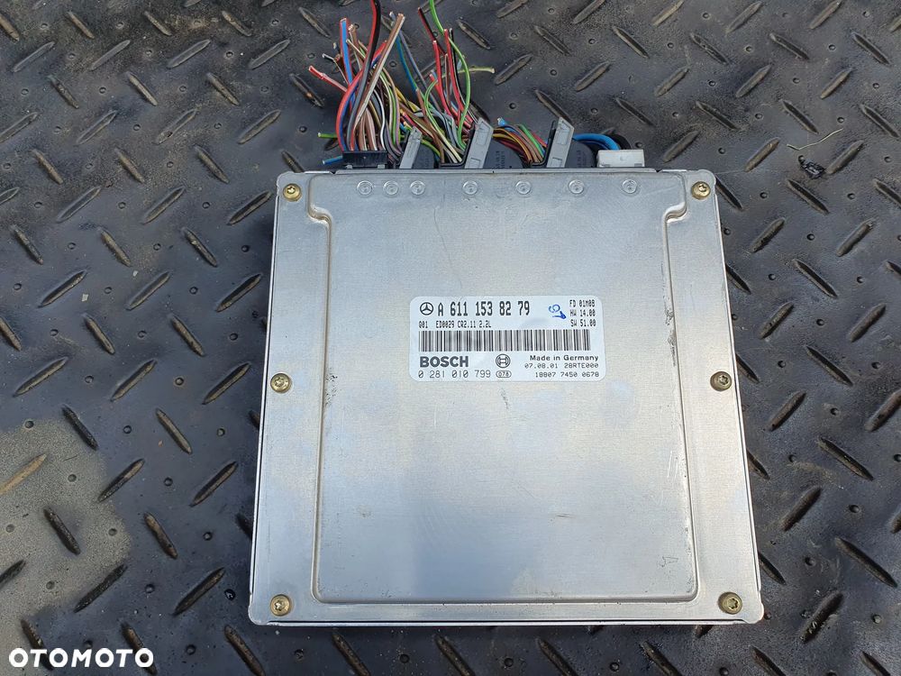 MERCEDES C W203 2.2CDI ECU KOMPUTER STEROWNIK SILNIKA A6111538279 0281010799 - 1