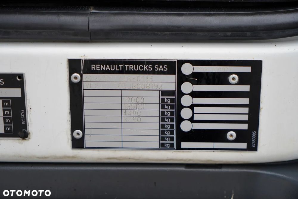 Renault D12  / WYWROTKA 3 STRONNA / HYDROBURTA / HDS HIAB 077 BS2  / ROTATOR / PILOT / EURO 6 - 38